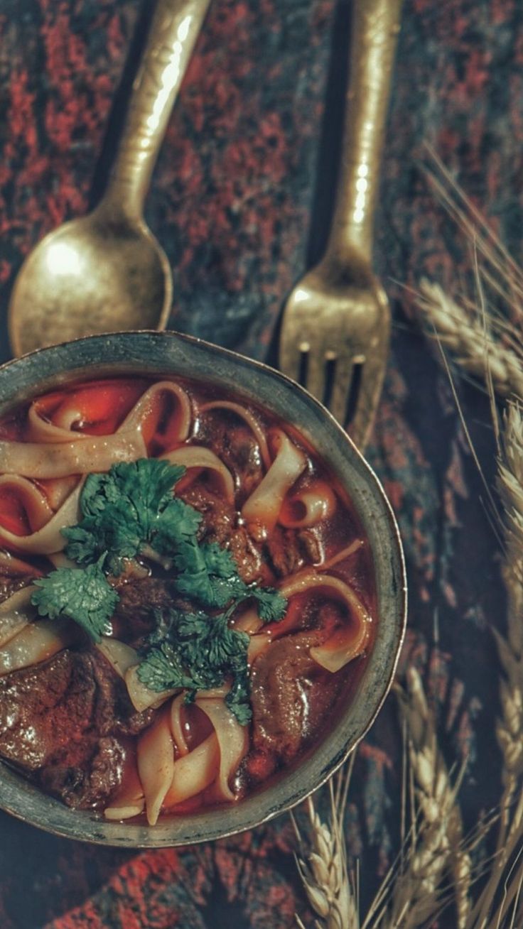 A bowl of thenthuk noodle soup