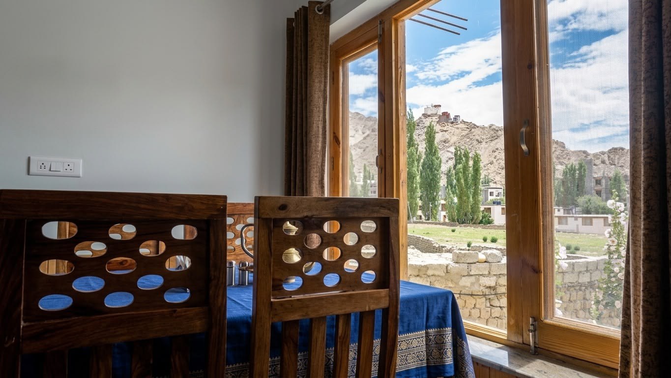 Dining room with a view